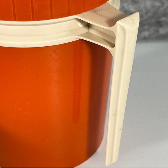 Thermos Brand ORANGE vaccuum bottle Retro Vintage Hipster Boho Camping Hiking - Picture 6 of 15